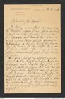 Nachlass Franz Steindachner, Brief von Georg Duncker an Franz Steindachner (16.11.1909), Inv.Nr. 120.01, Seite 1